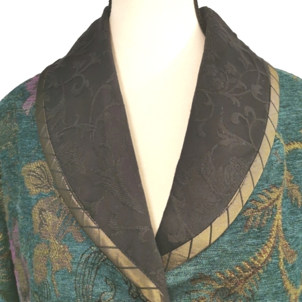 Mary Lynn O'Shea Handmade Artisan Tapestry Blazer - Sz L Open To Offers - Picture 7 of 13